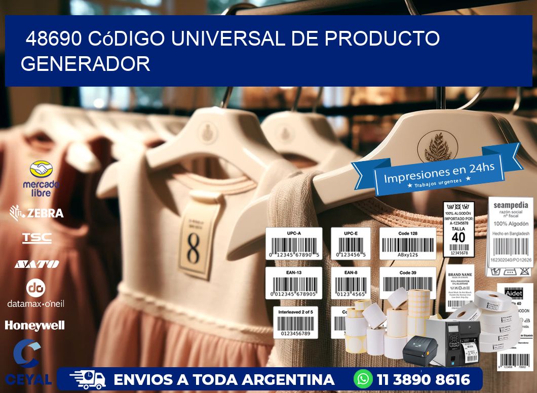 48690 Código universal de producto generador