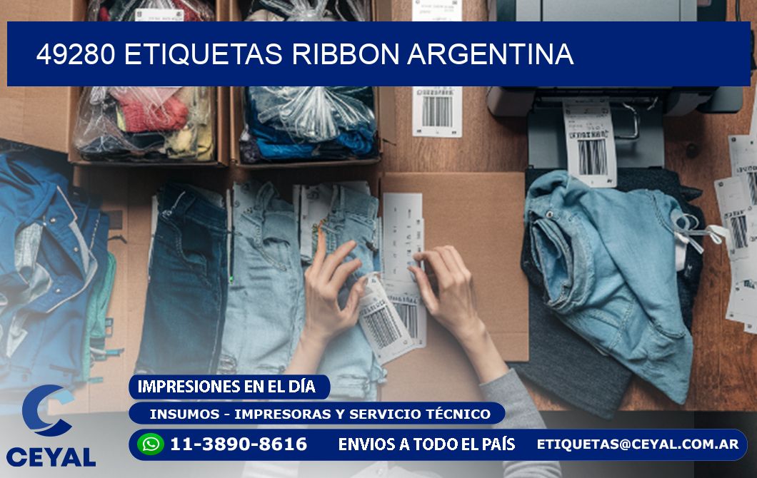 49280 etiquetas ribbon argentina