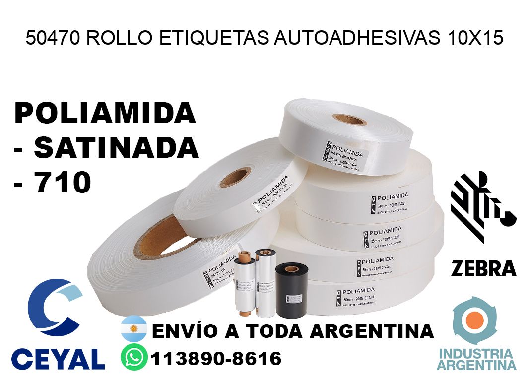 50470 Rollo Etiquetas autoadhesivas 10×15