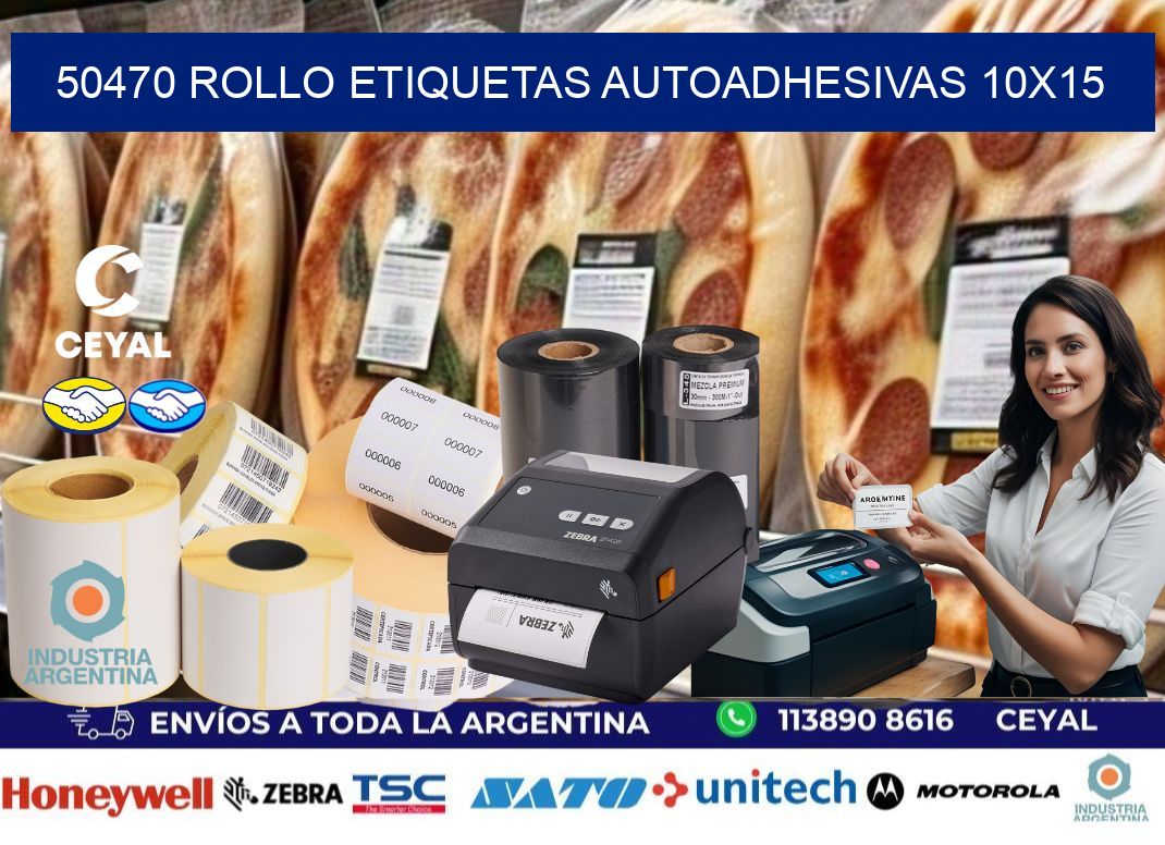 50470 Rollo Etiquetas autoadhesivas 10x15
