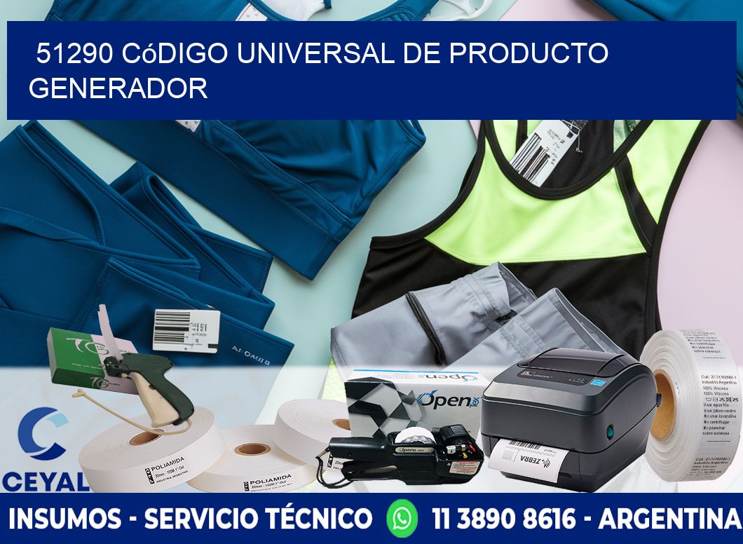 51290 Código universal de producto generador