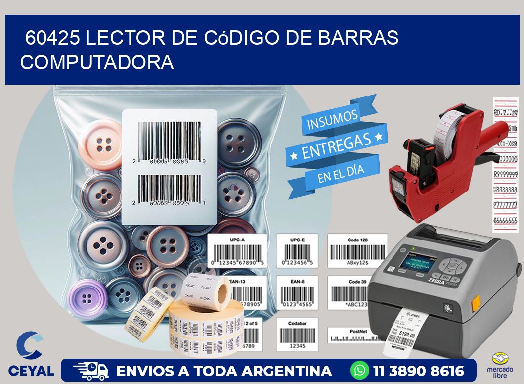 60425 Lector de código de barras computadora