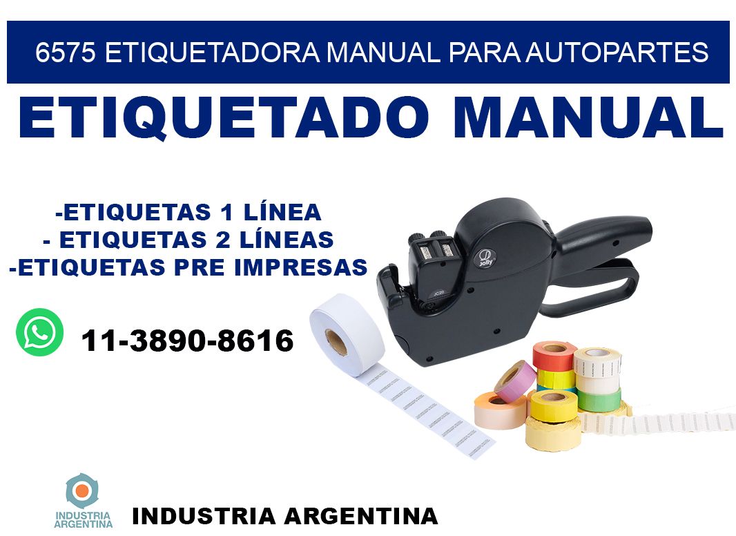 6575 etiquetadora manual para autopartes