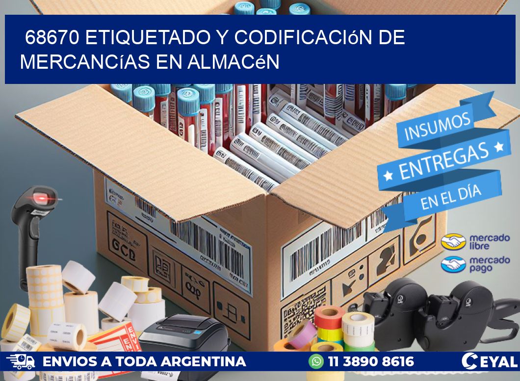 68670 Etiquetado y codificación de mercancías en almacén