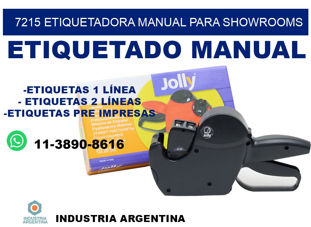 7215 etiquetadora manual para showrooms