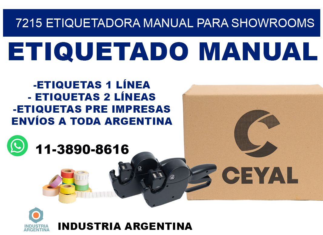 7215 etiquetadora manual para showrooms