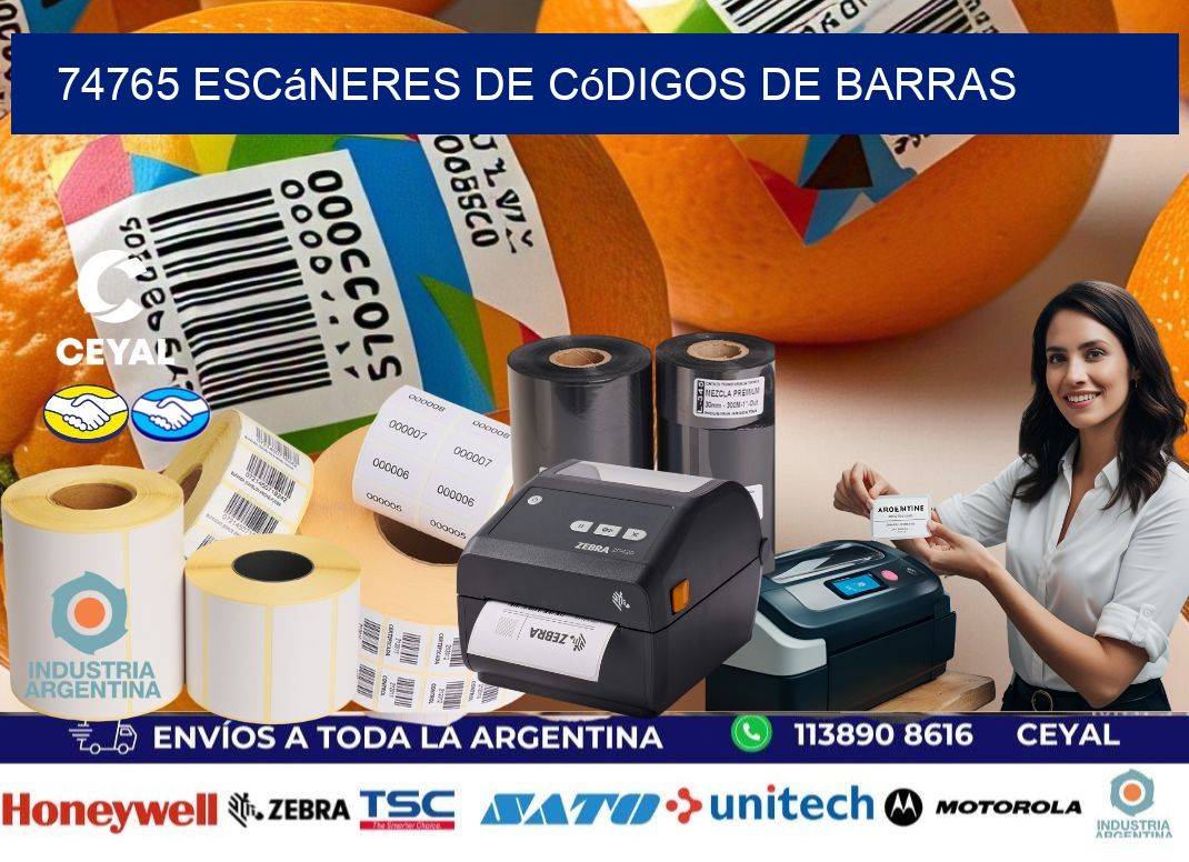 74765 Escáneres de códigos de barras