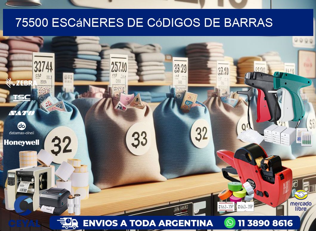75500 Escáneres de códigos de barras