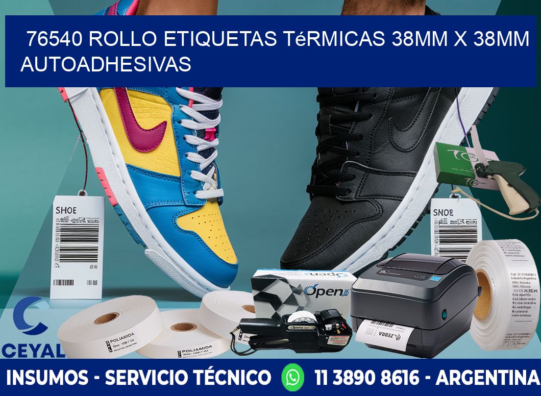 76540 Rollo Etiquetas Térmicas 38mm X 38mm Autoadhesivas