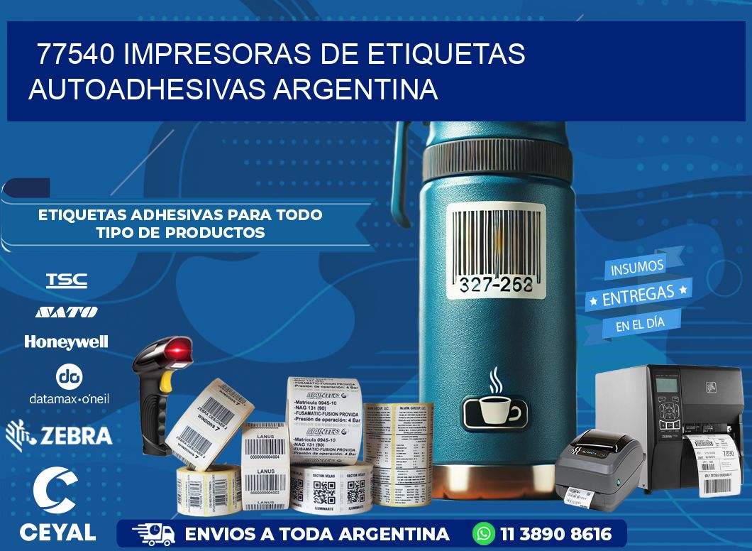 77540 Impresoras de etiquetas autoadhesivas argentina