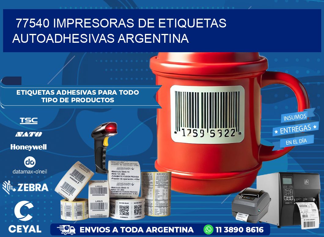 77540 Impresoras de etiquetas autoadhesivas argentina