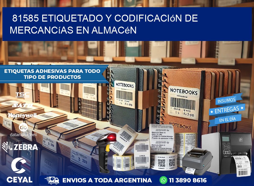 81585 Etiquetado y codificación de mercancías en almacén
