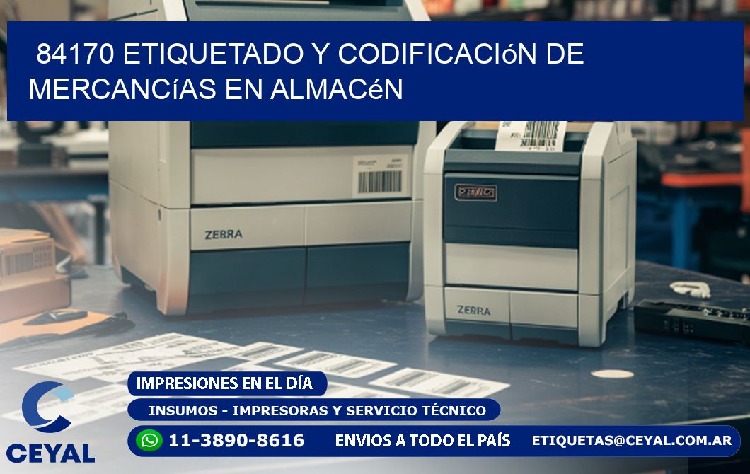 84170 Etiquetado y codificación de mercancías en almacén