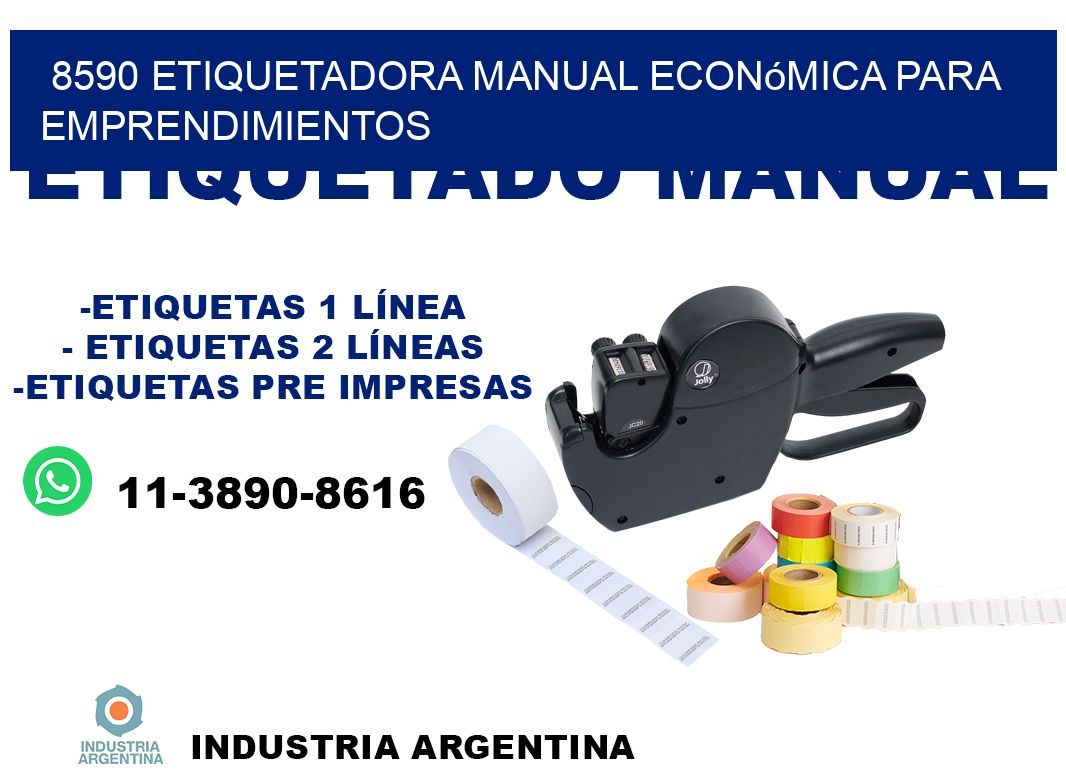 8590 etiquetadora manual económica para emprendimientos