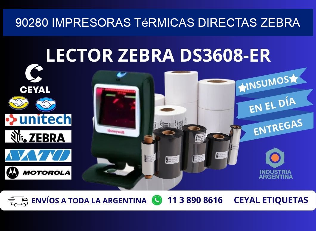 90280 impresoras térmicas directas zebra