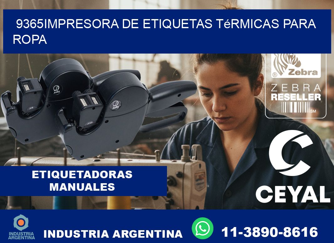 9365impresora de etiquetas térmicas para ropa