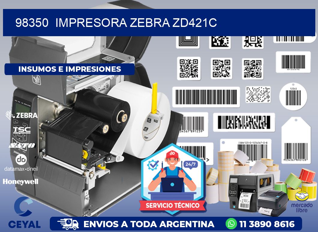 98350 Impresora Zebra zd421c