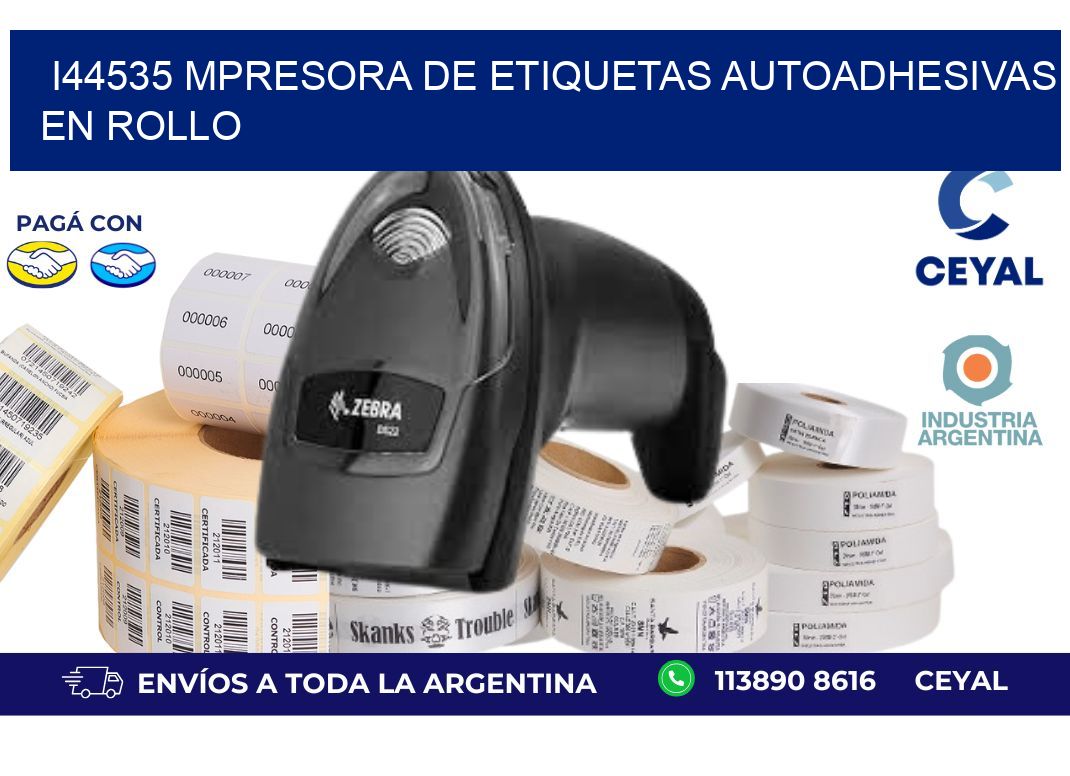 I44535 mpresora de etiquetas autoadhesivas en rollo
