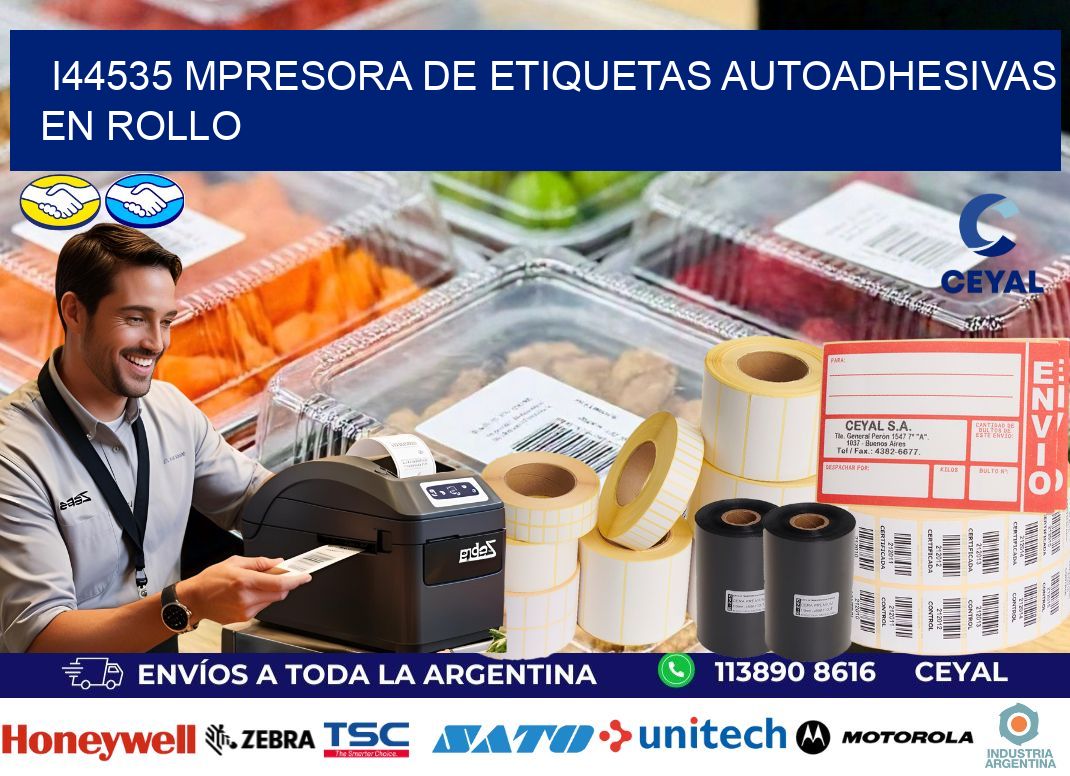 I44535 mpresora de etiquetas autoadhesivas en rollo