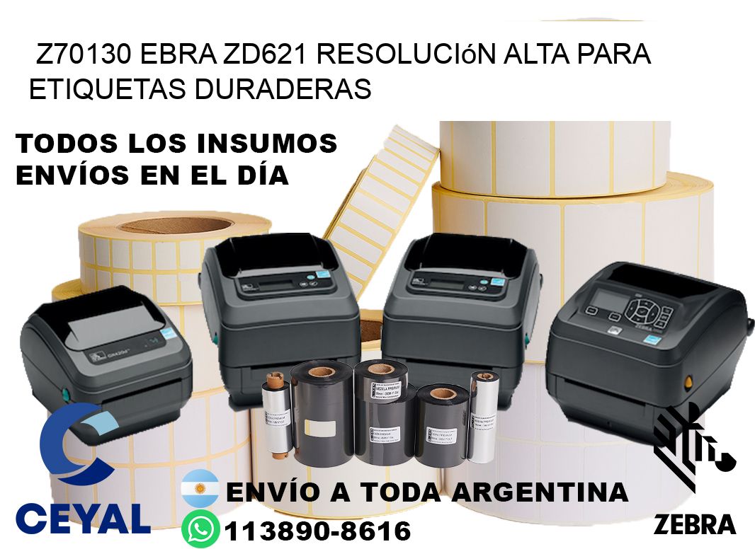 Z70130 ebra ZD621 resolución alta para etiquetas duraderas