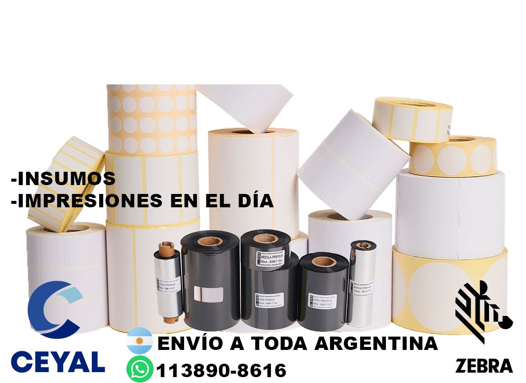 impresora industrial + 26340 etiquetas + ribbon