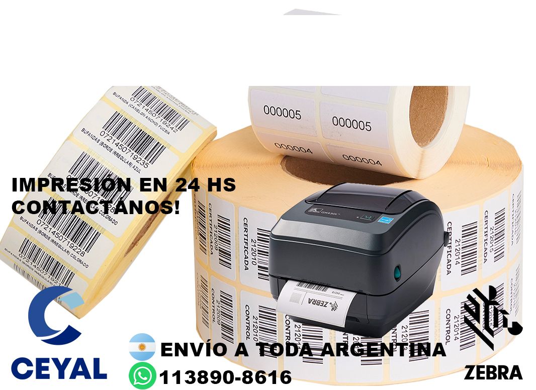 impresora zebra zd421 + 36170 etiquetas + ribbon