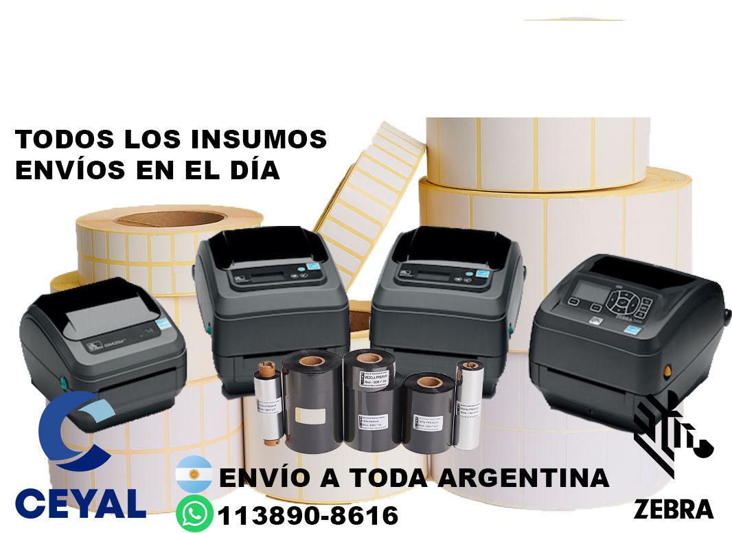 impresora zebra zd421 + 99755 etiquetas + ribbon