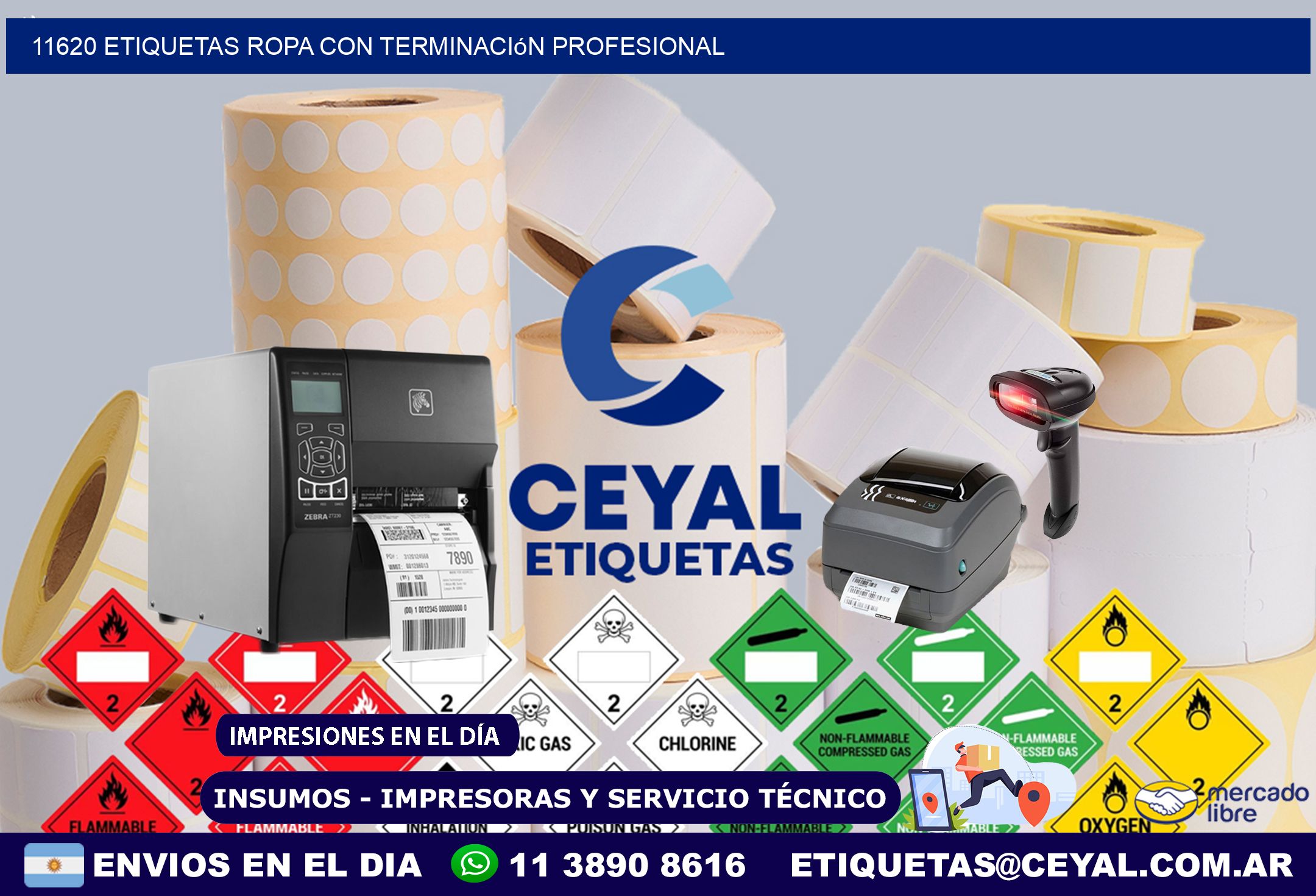 11620 Etiquetas ropa con terminación profesional