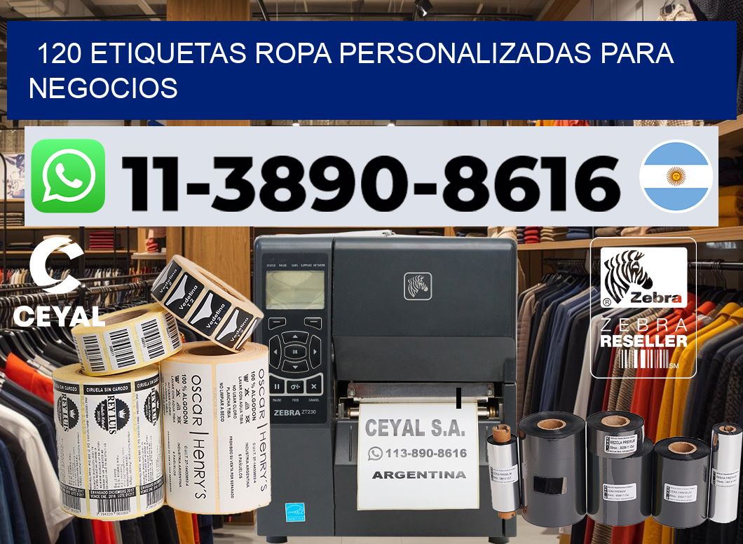 120 Etiquetas ropa personalizadas para negocios