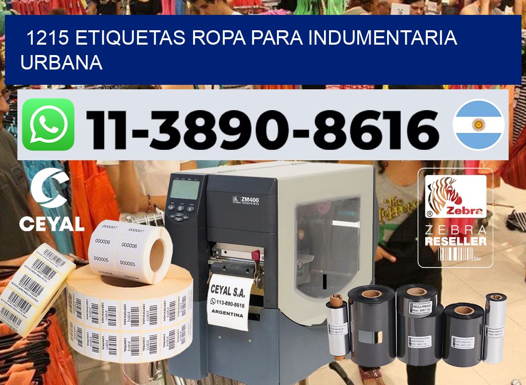 1215 Etiquetas ropa para indumentaria urbana