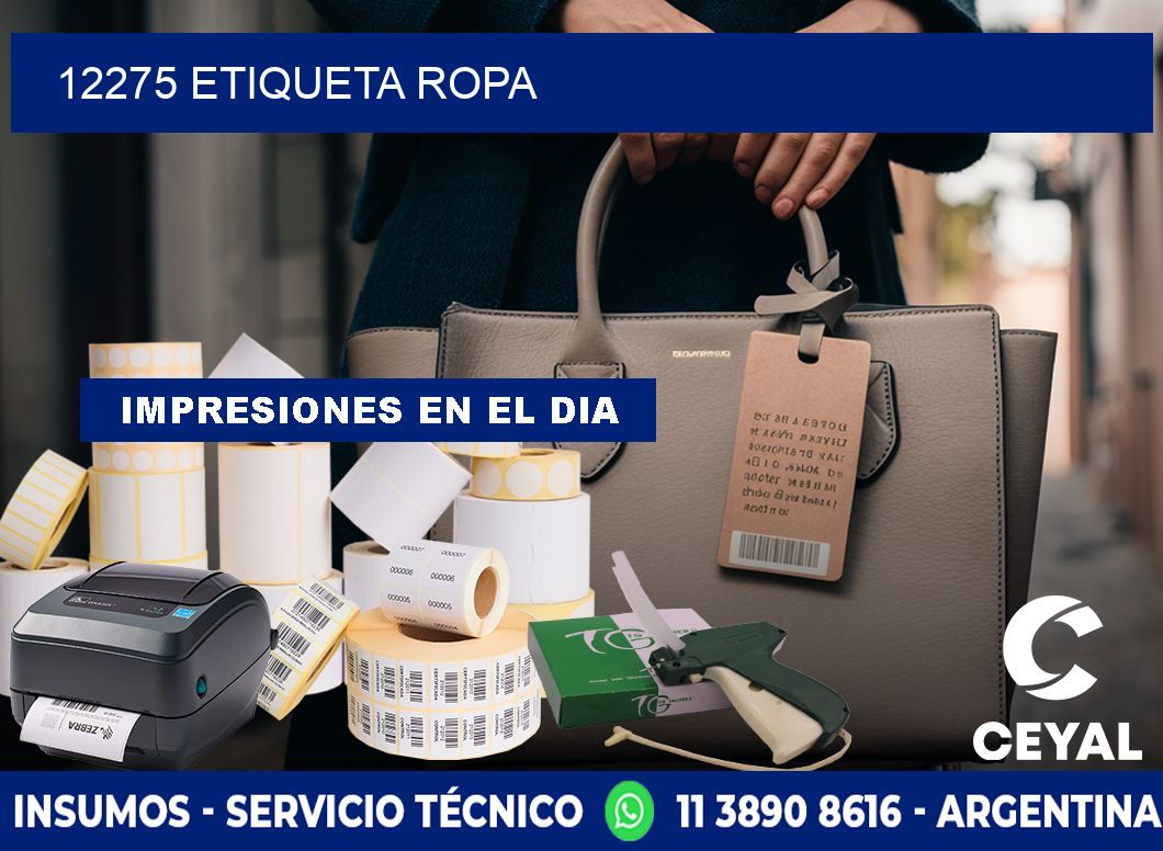 12275 etiqueta ropa