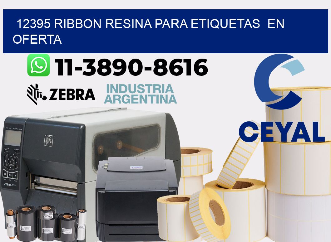 12395 ribbon resina para etiquetas  en oferta