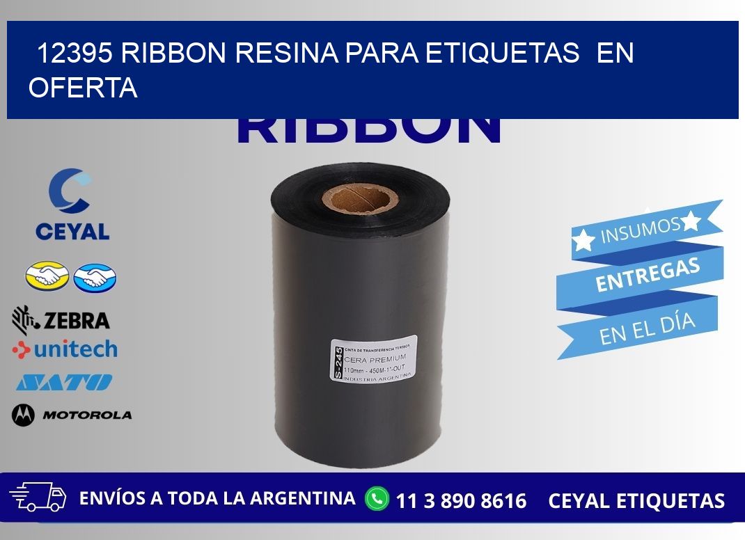 12395 ribbon resina para etiquetas  en oferta