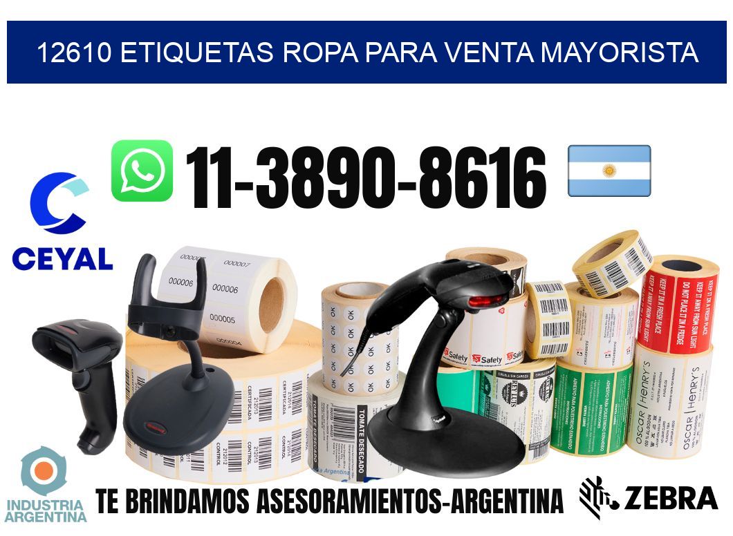 12610 Etiquetas ropa para venta mayorista