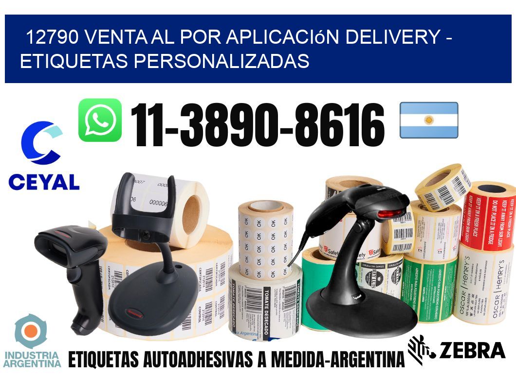 12790 Venta al Por Aplicación delivery - Etiquetas Personalizadas
