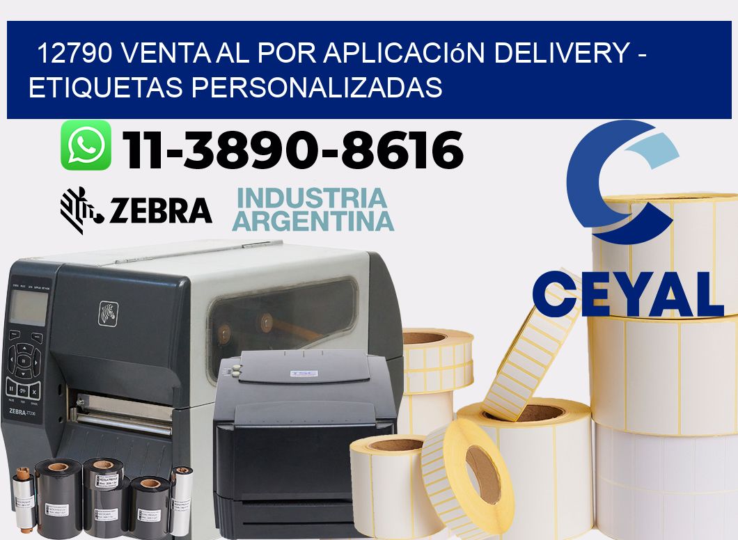 12790 Venta al Por Aplicación delivery - Etiquetas Personalizadas