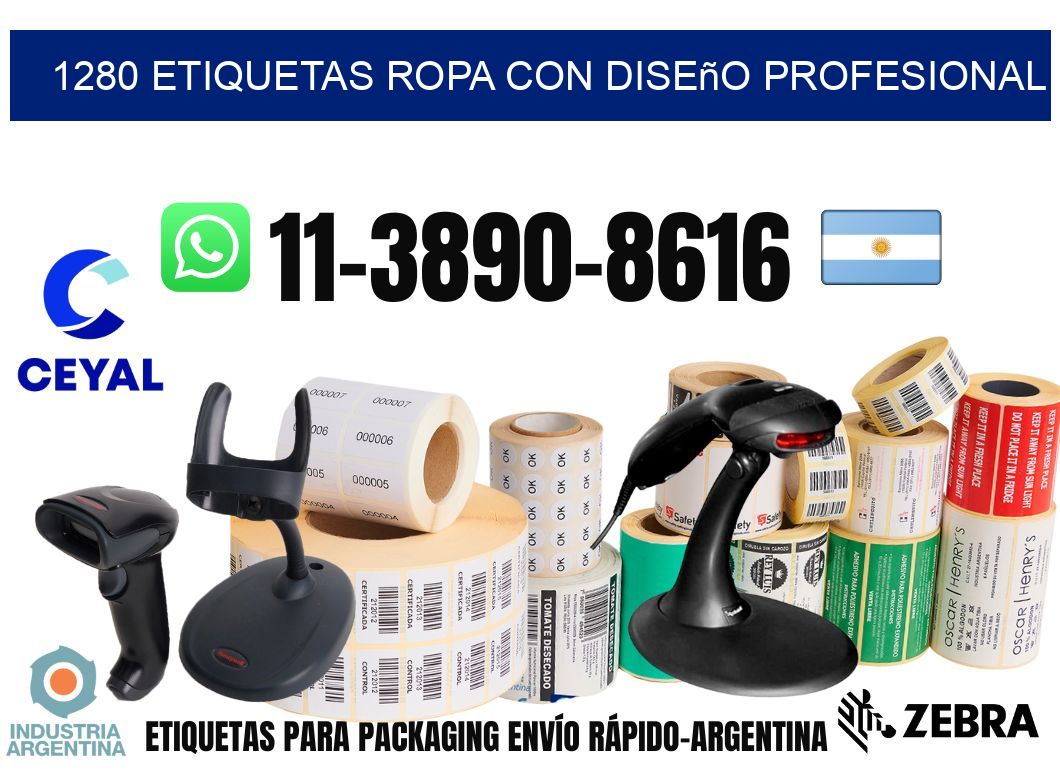 1280 Etiquetas ropa con diseño profesional