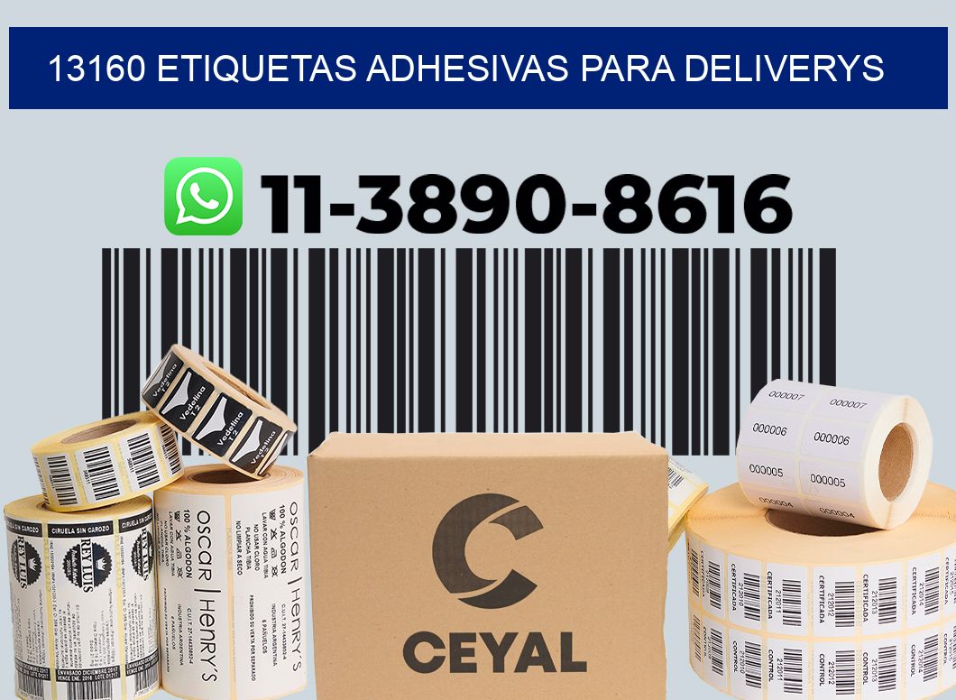 13160 etiquetas adhesivas para deliverys