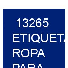13265 Etiquetas ropa para marcas emergentes