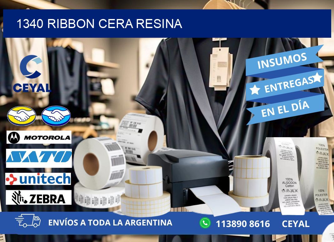 1340 ribbon cera resina