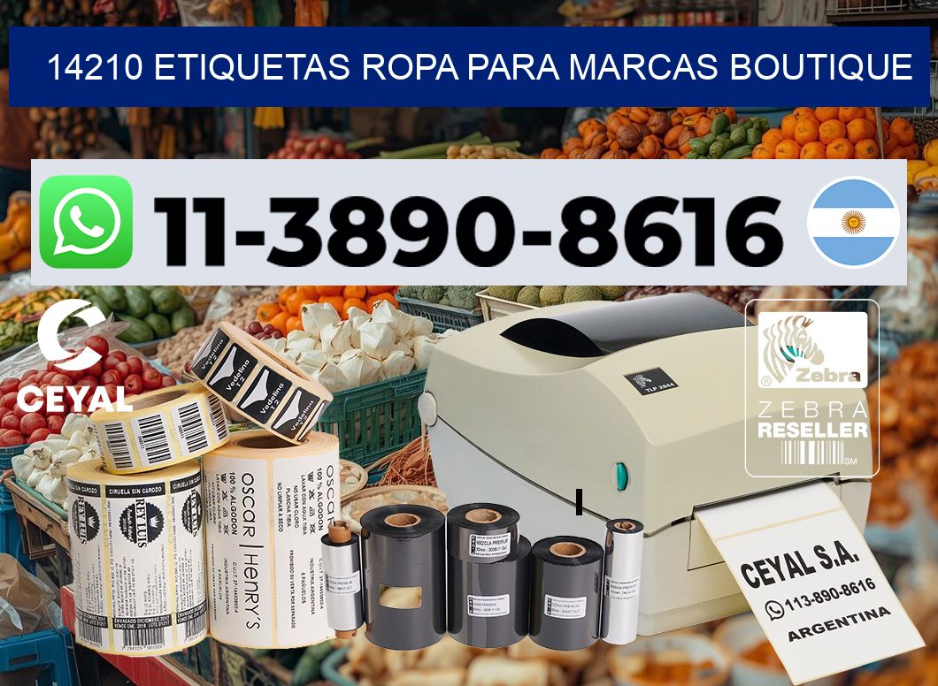 14210 Etiquetas ropa para marcas boutique