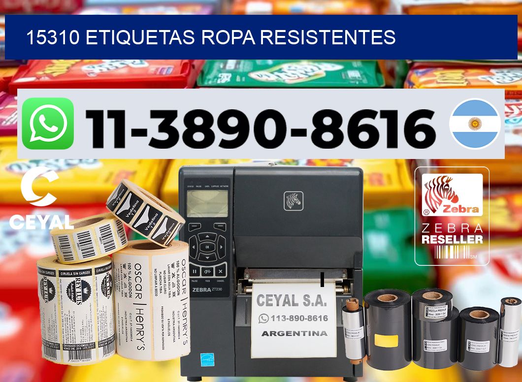 15310 Etiquetas ropa resistentes