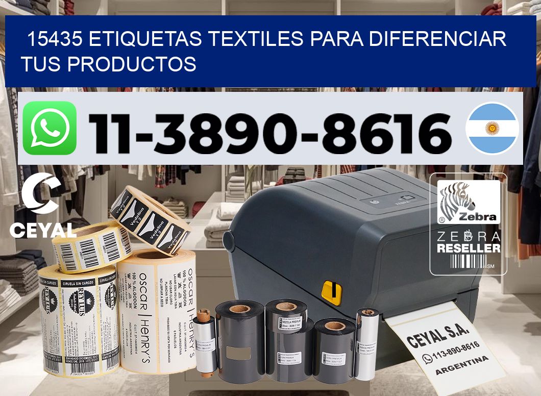 15435 Etiquetas textiles para diferenciar tus productos