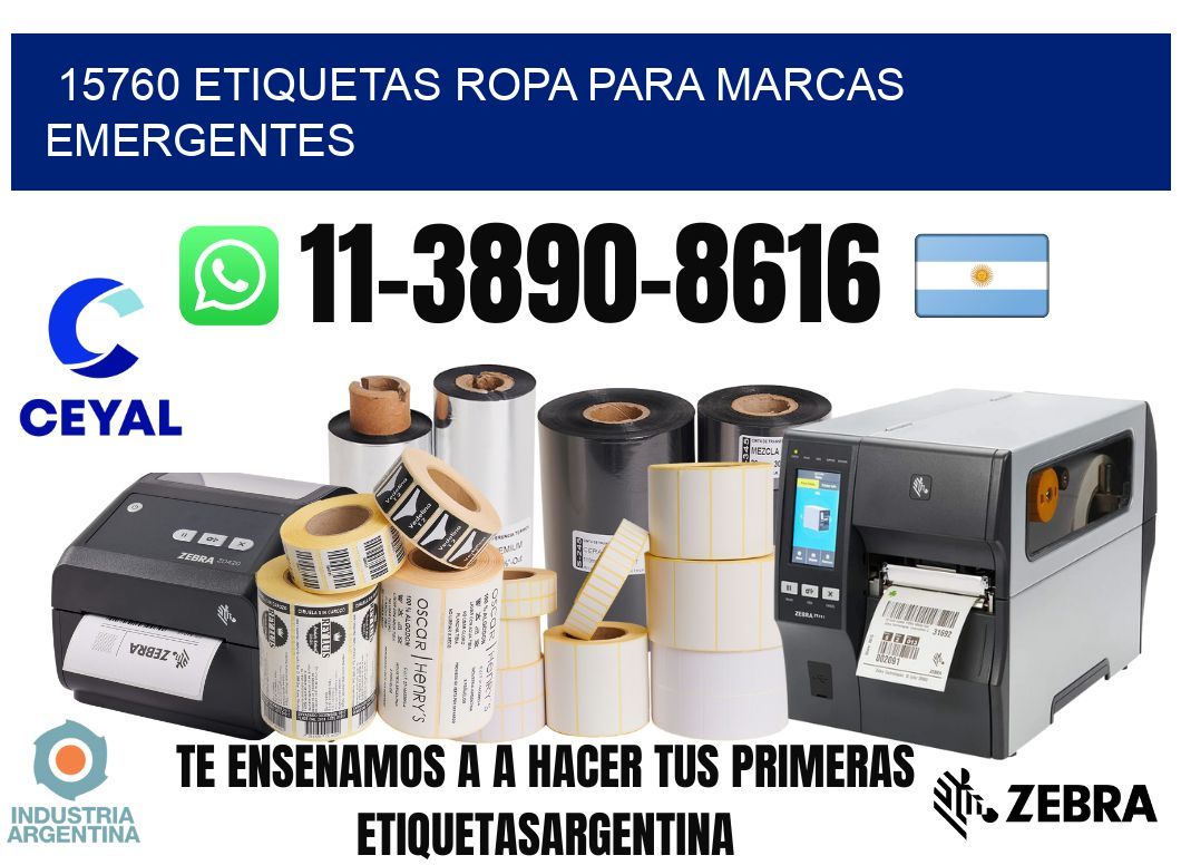15760 Etiquetas ropa para marcas emergentes