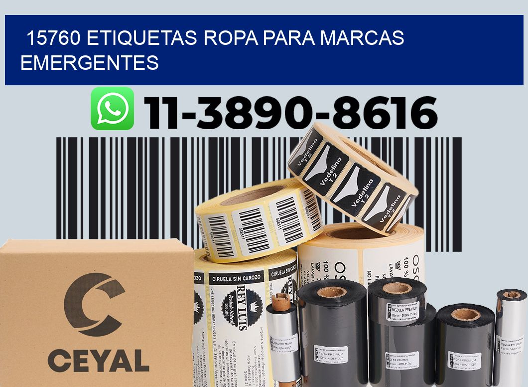15760 Etiquetas ropa para marcas emergentes