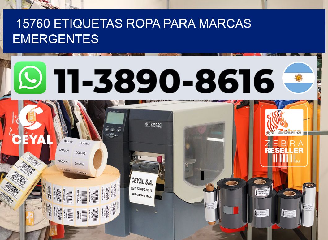 15760 Etiquetas ropa para marcas emergentes