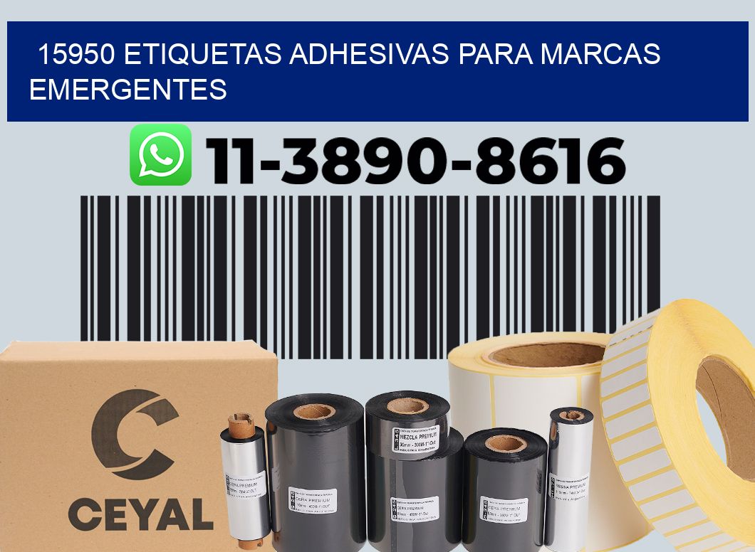 15950 Etiquetas adhesivas para marcas emergentes