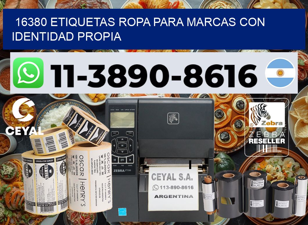 16380 Etiquetas ropa para marcas con identidad propia