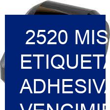 2520 mis etiquetas adhesivas vencimiento comida?