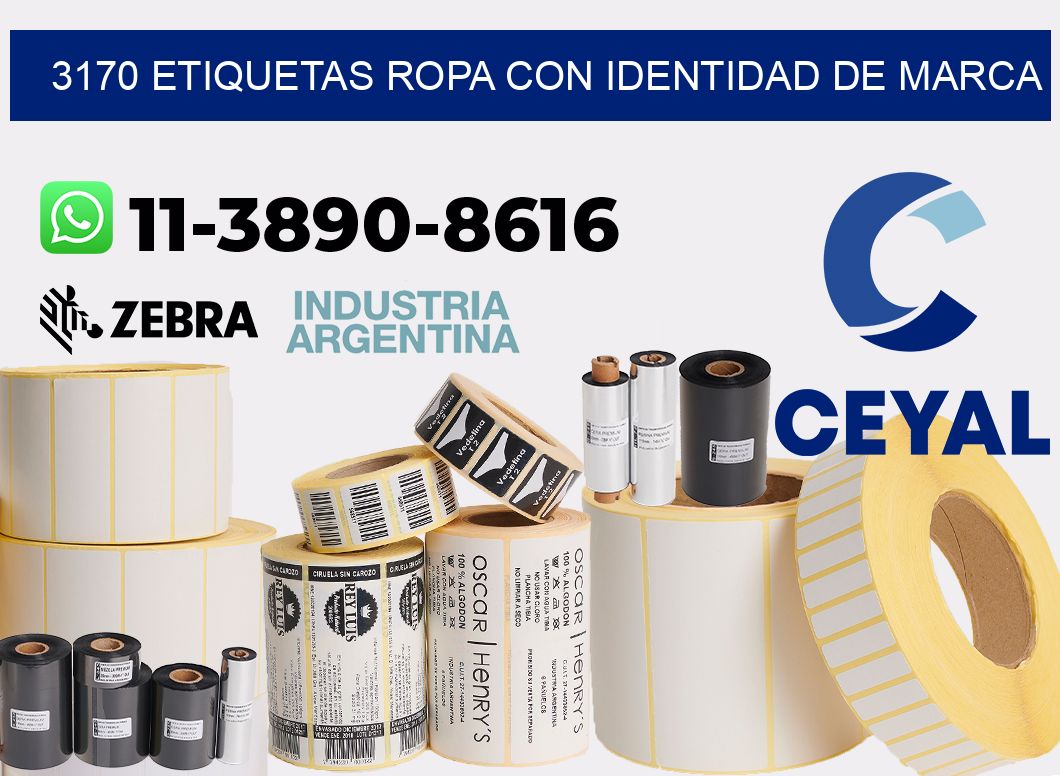 3170 Etiquetas ropa con identidad de marca